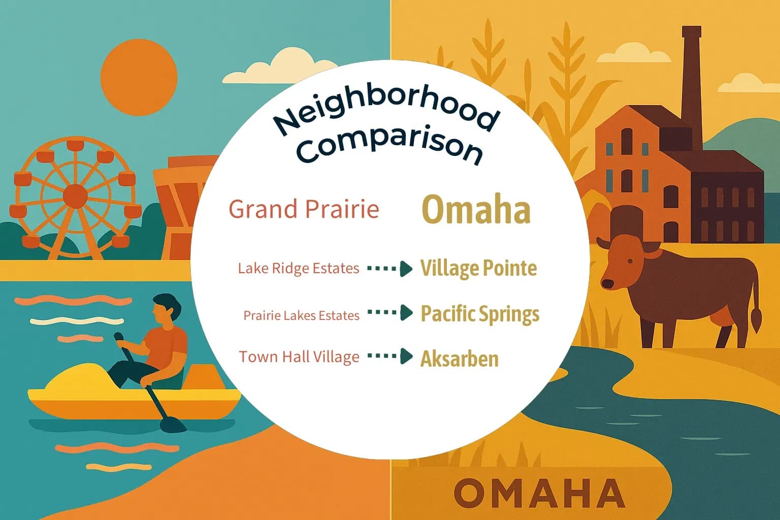 Grand Prairie vs Omaha Neighborhood Comparison