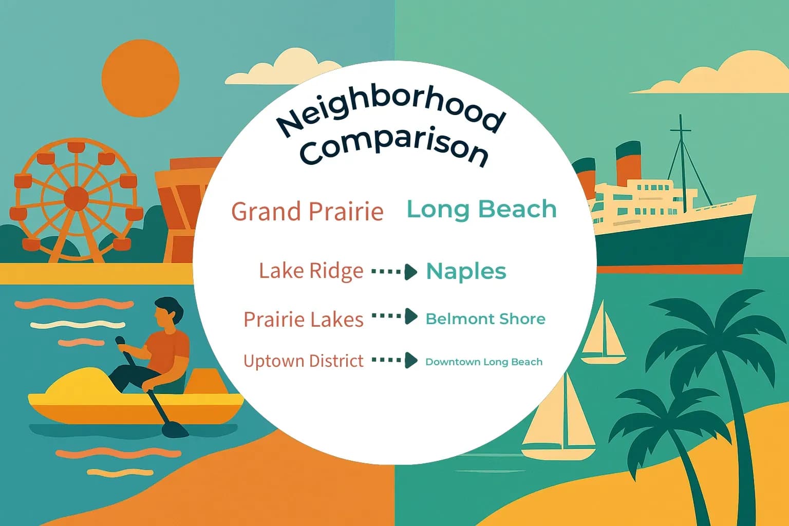 Grand Prairie vs Long Beach Neighborhood Comparison