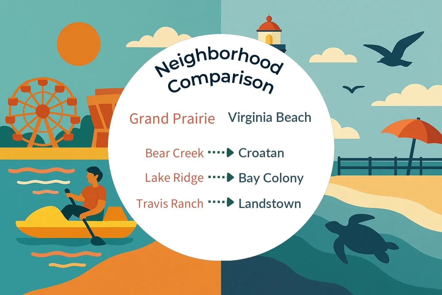 Grand Prairie vs Virginia Beach Neighborhood Comparison