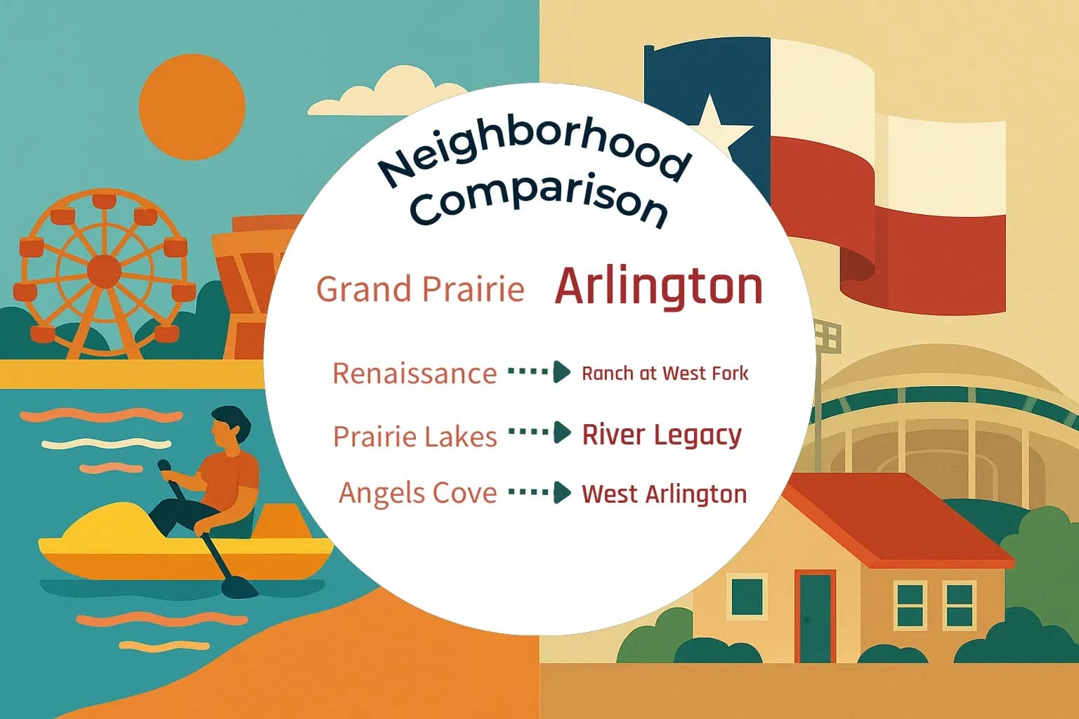 Grand Prairie vs Arlington Neighborhood Comparison