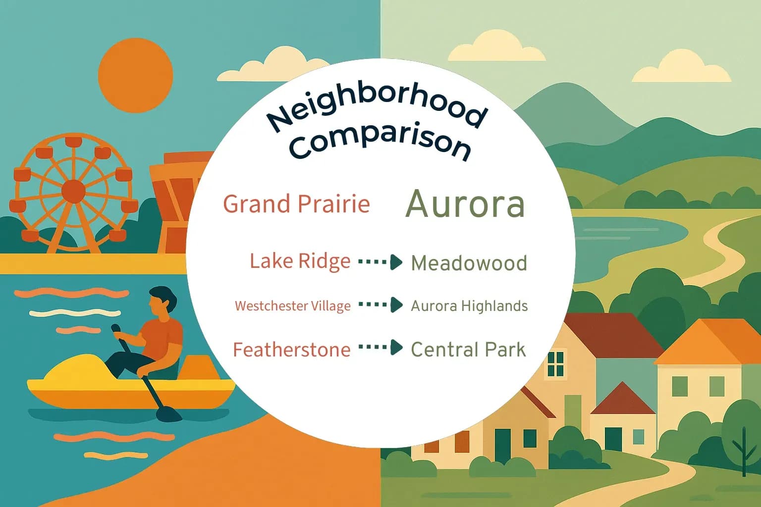 Grand Prairie vs Aurora Neighborhood Comparison