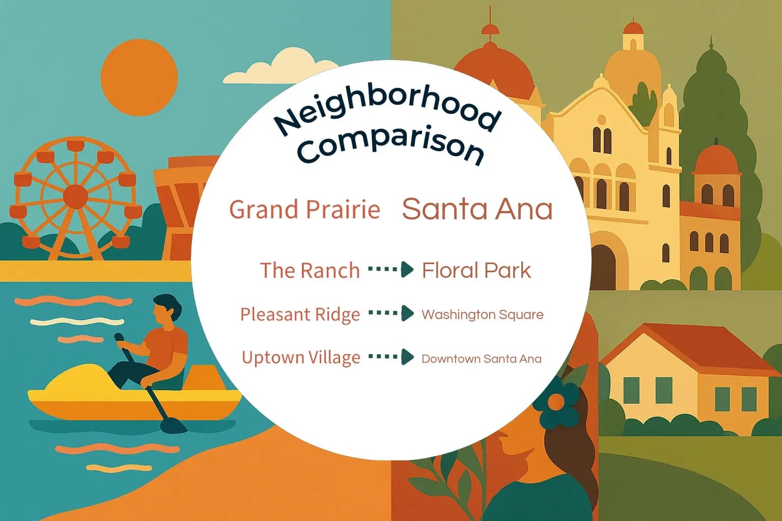 Grand Prairie vs Santa Ana Neighborhood Comparison
