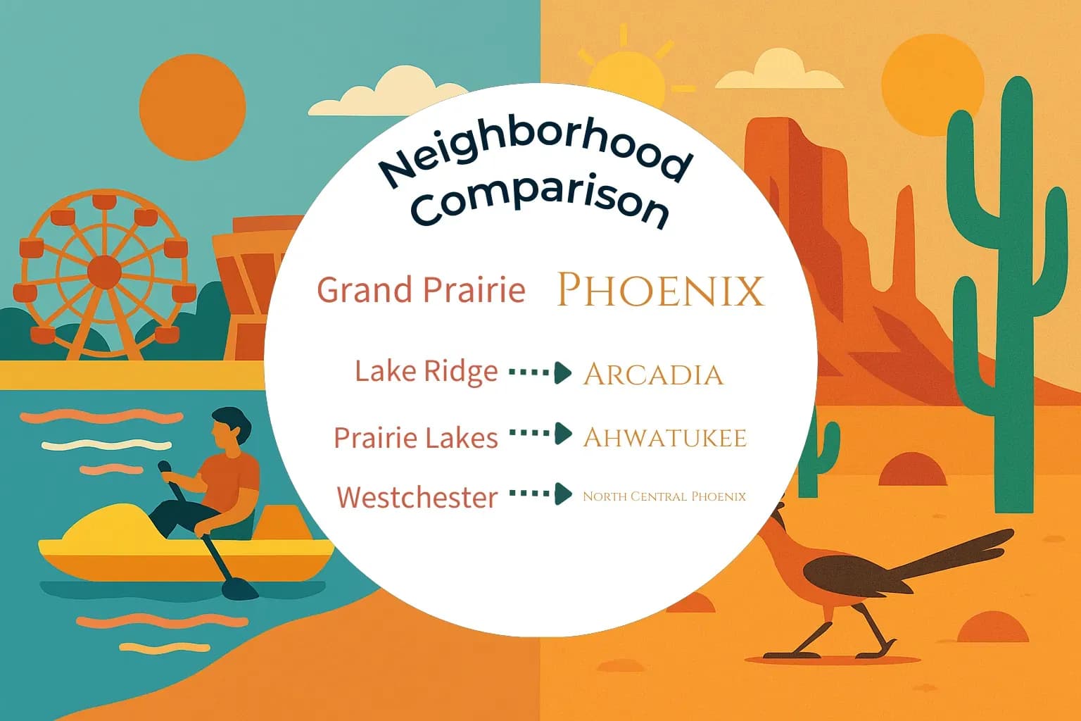 Grand Prairie vs Phoenix Neighborhood Comparison