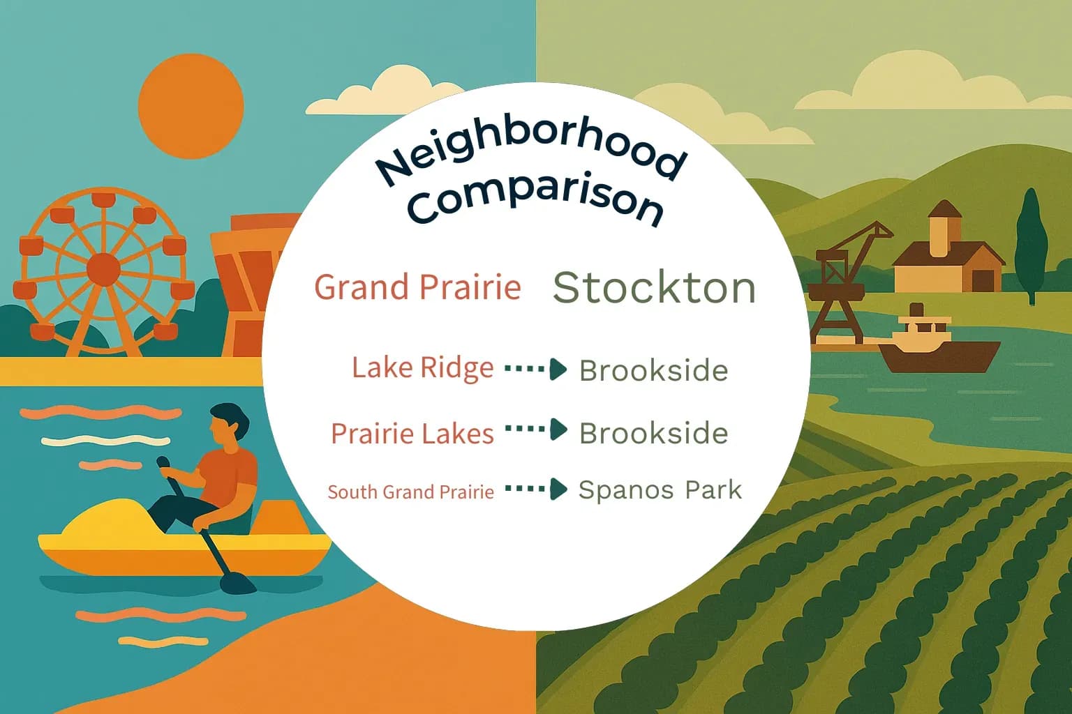 Grand Prairie vs Stockton Neighborhood Comparison