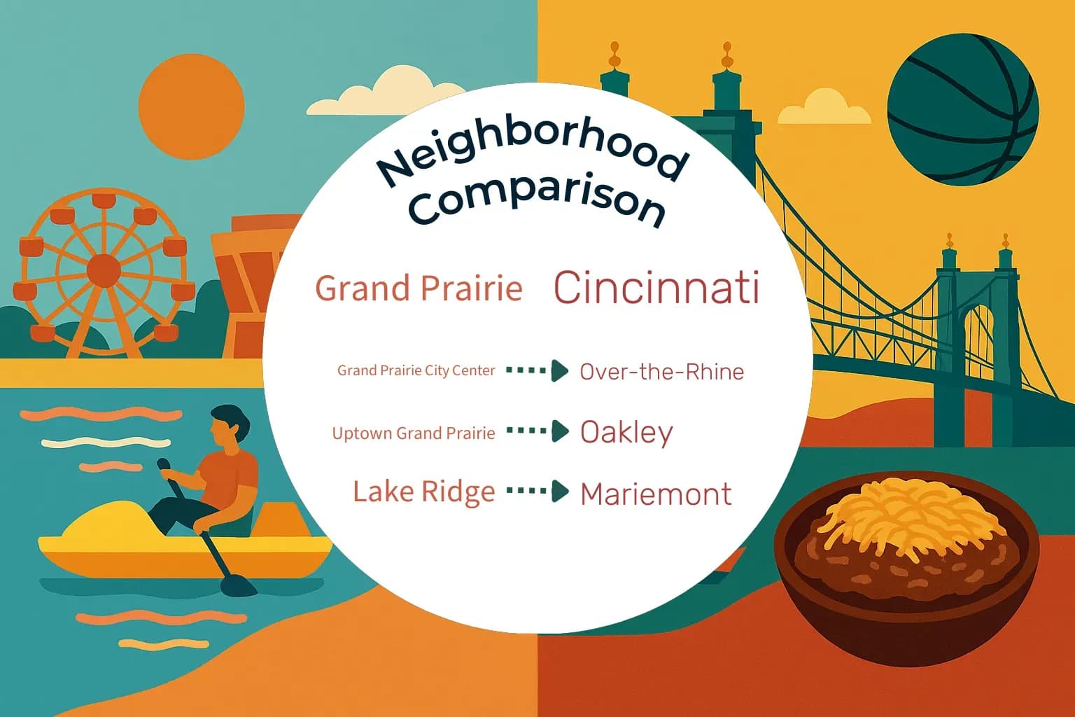 Grand Prairie vs Cincinnati Neighborhood Comparison