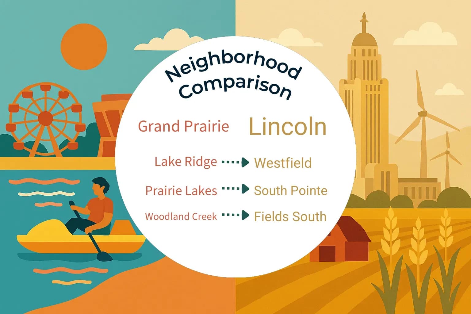 Grand Prairie vs Lincoln Neighborhood Comparison