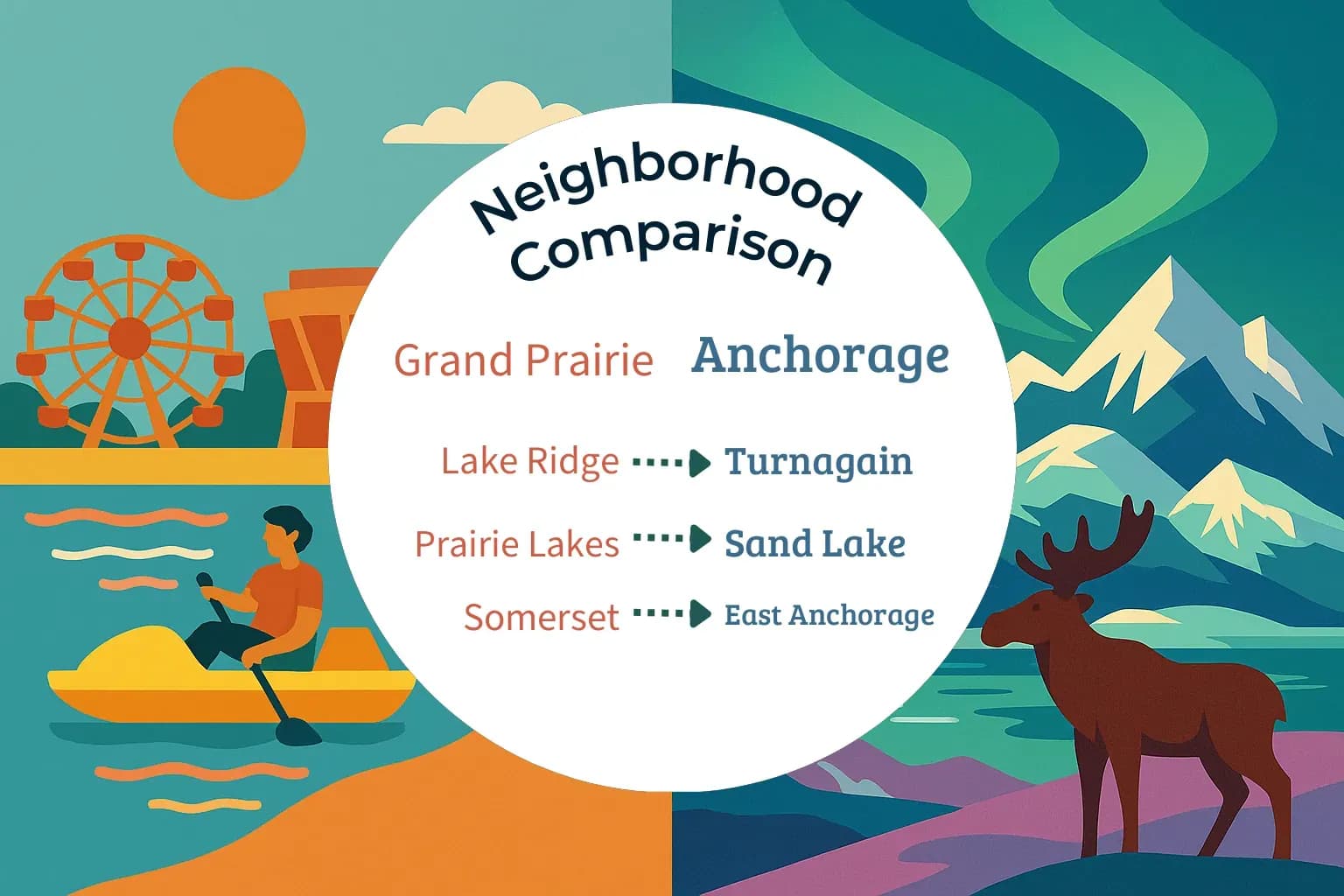 Grand Prairie vs Anchorage Neighborhood Comparison