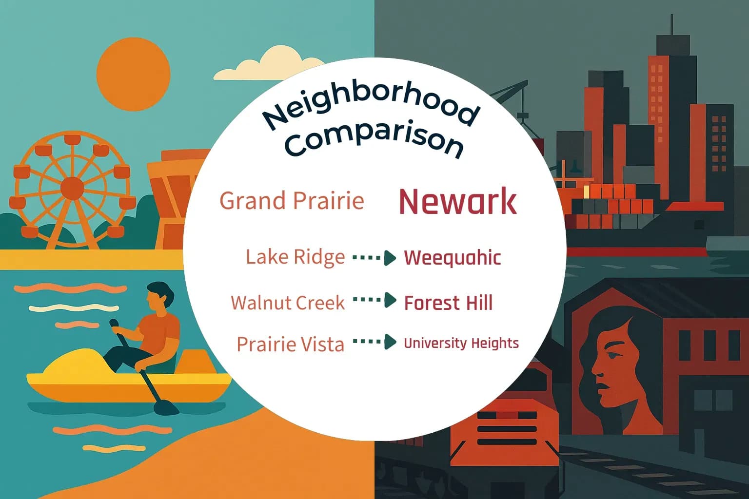 Grand Prairie vs Newark Neighborhood Comparison