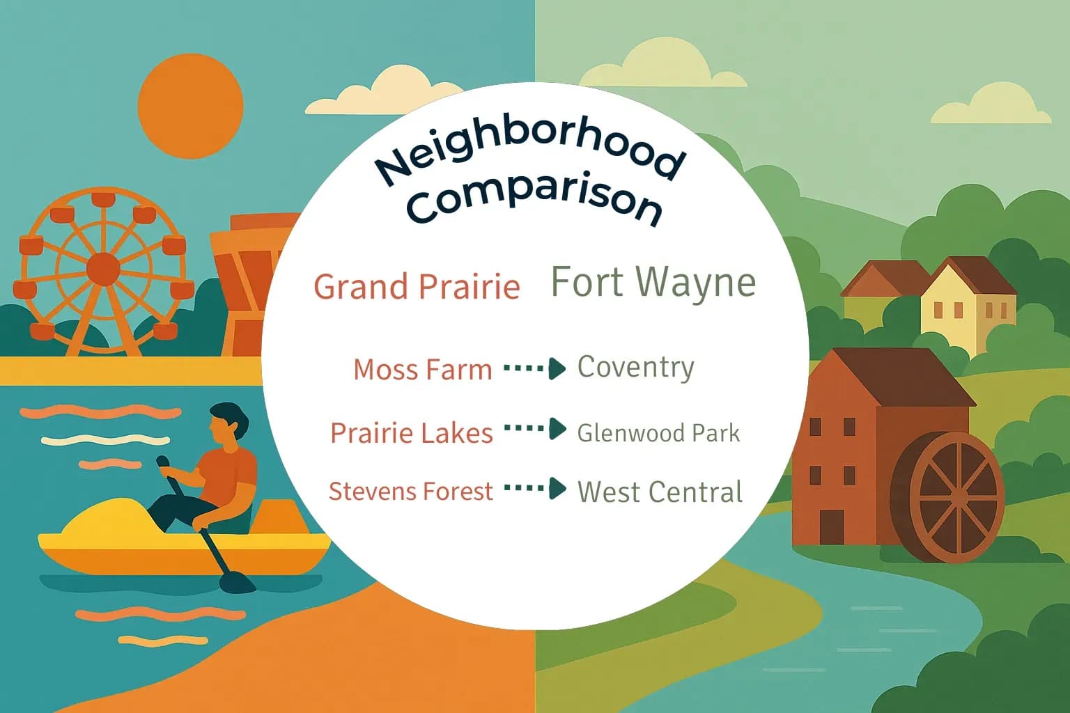 Grand Prairie vs Fort Wayne Neighborhood Comparison