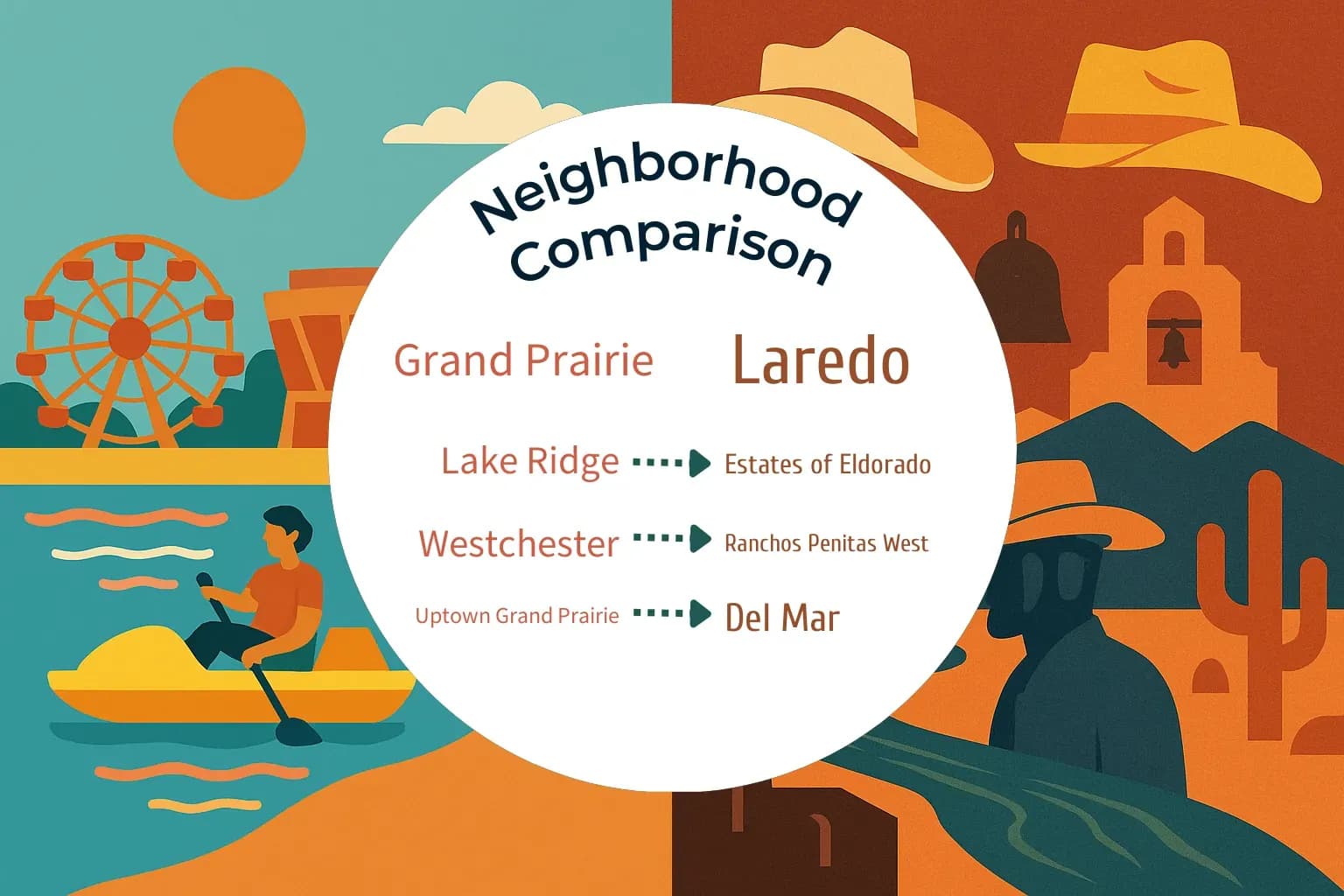 Grand Prairie vs Laredo Neighborhood Comparison