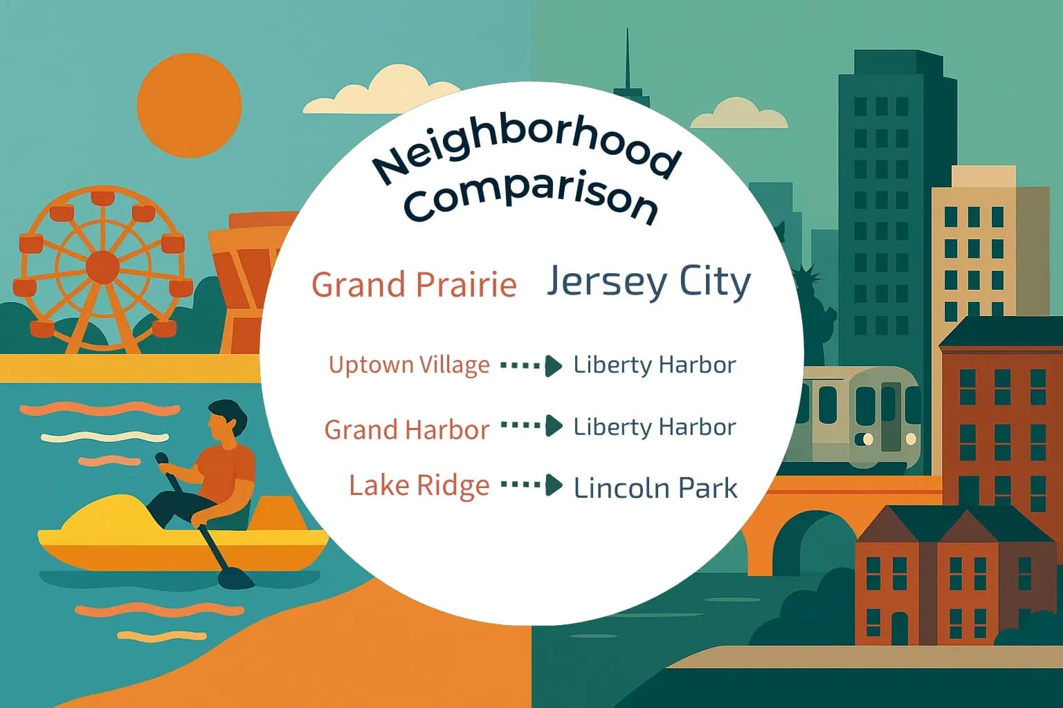 Grand Prairie vs Jersey City Neighborhood Comparison