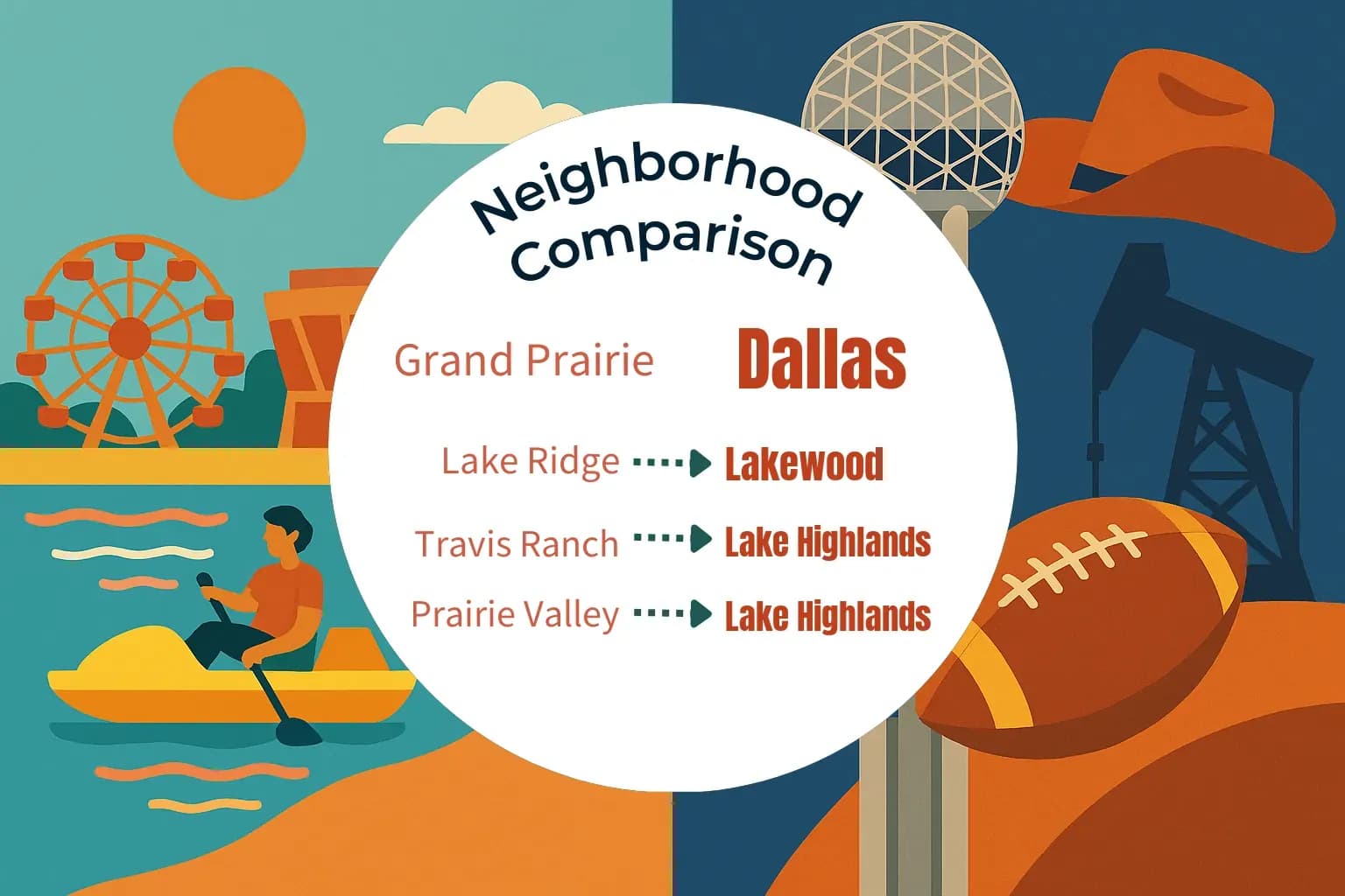 Grand Prairie vs Dallas Neighborhood Comparison