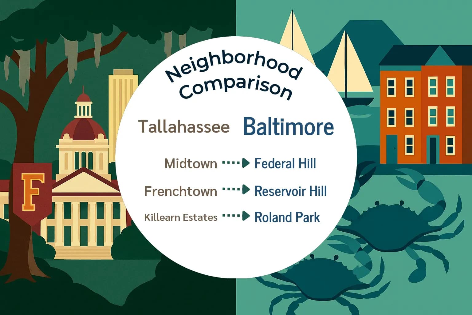 Tallahassee vs Baltimore Neighborhood Comparison
