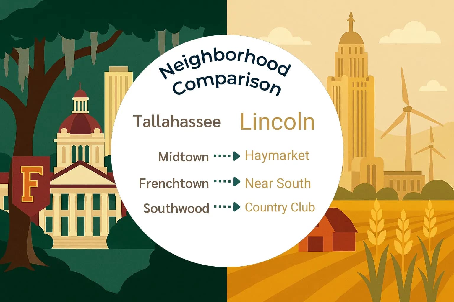 Tallahassee vs Lincoln Neighborhood Comparison