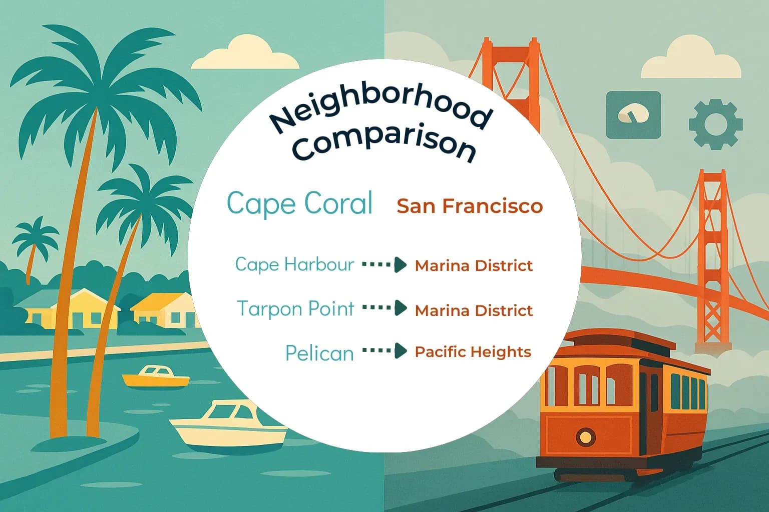 Cape Coral vs San Francisco Neighborhood Comparison