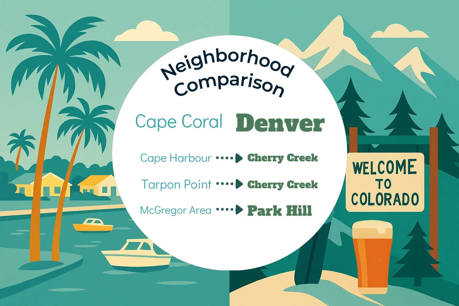 Cape Coral vs Denver Neighborhood Comparison