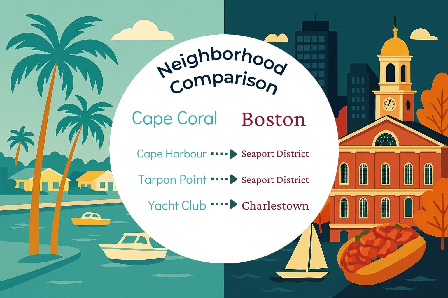 Cape Coral vs Boston Neighborhood Comparison