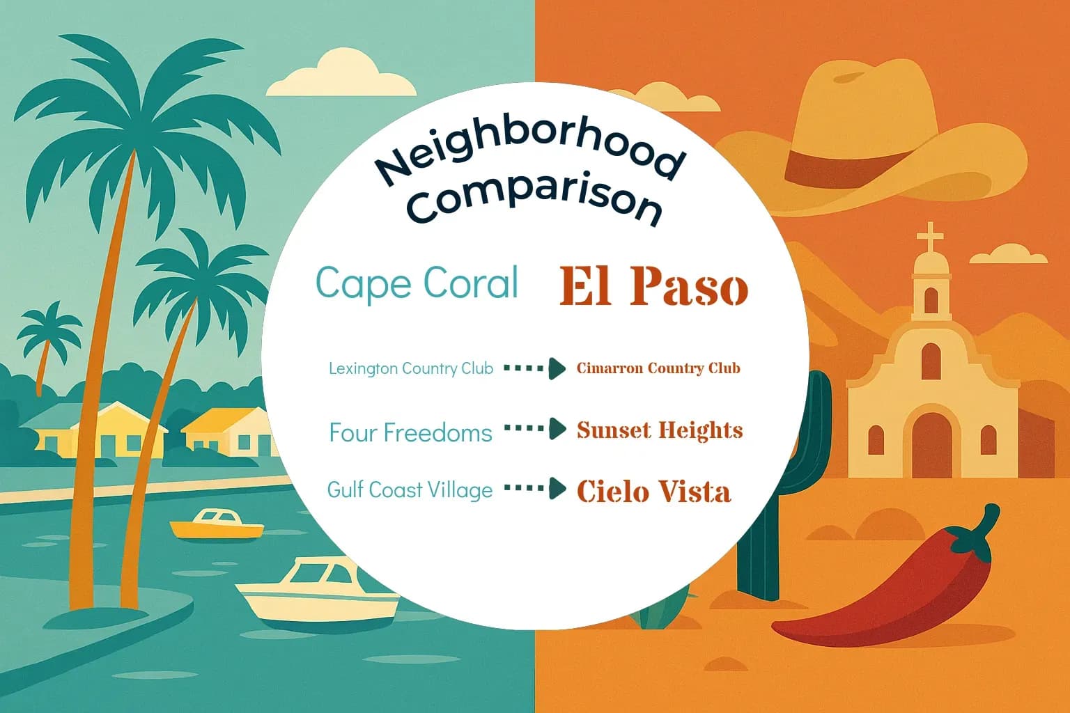 Cape Coral vs El Paso Neighborhood Comparison