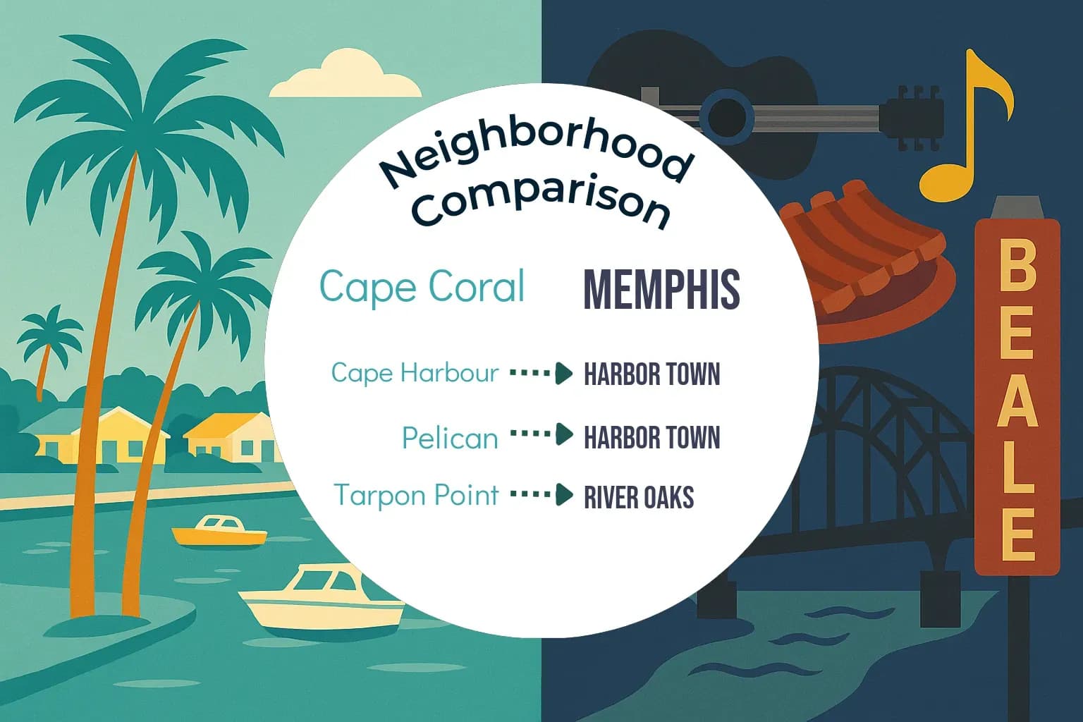 Cape Coral vs Memphis Neighborhood Comparison