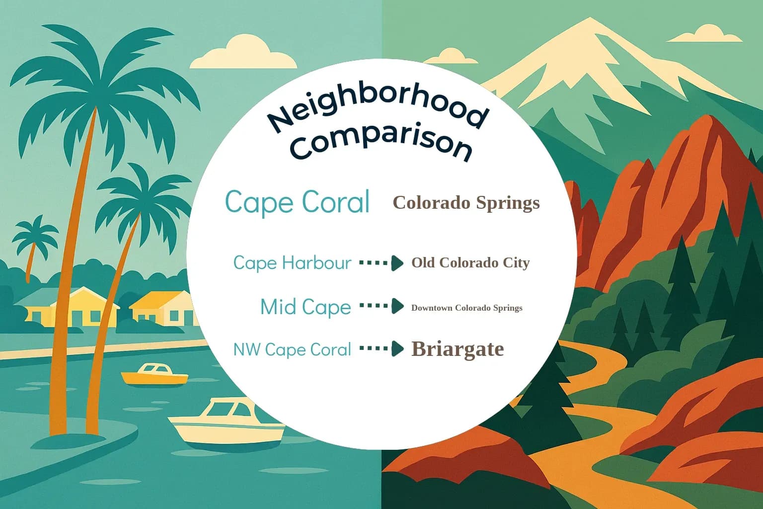 Cape Coral vs Colorado Springs Neighborhood Comparison