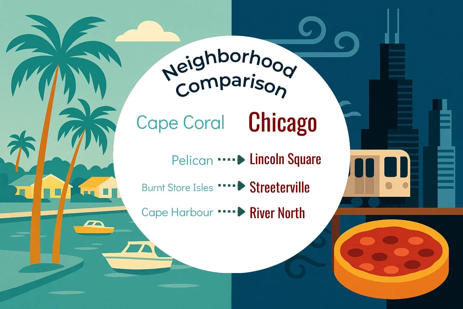 Cape Coral vs Chicago Neighborhood Comparison
