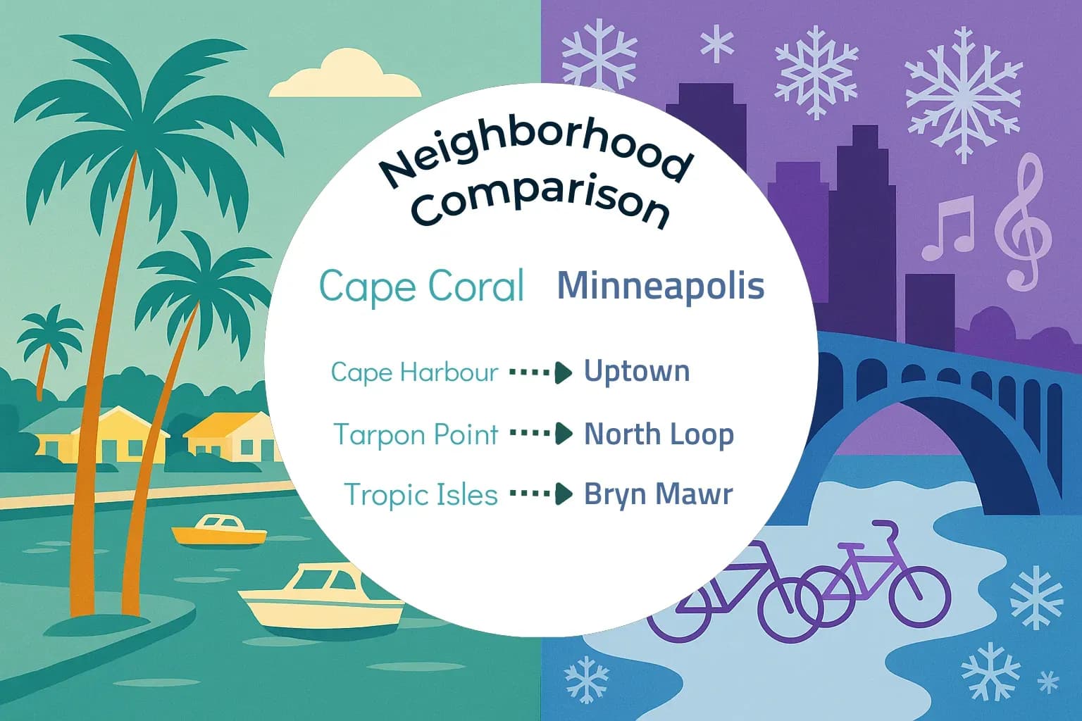 Cape Coral vs Minneapolis Neighborhood Comparison
