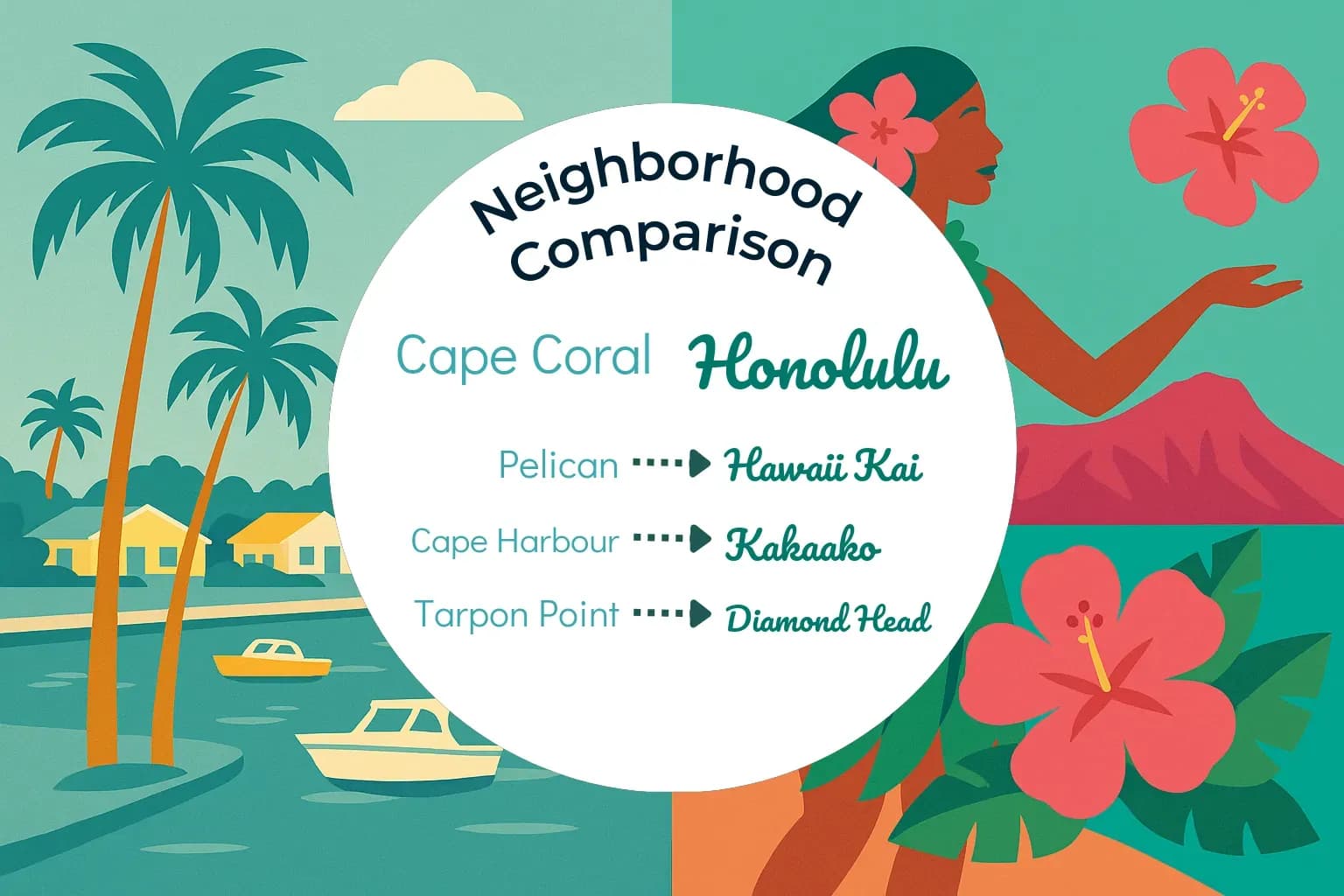 Cape Coral vs Honolulu Neighborhood Comparison