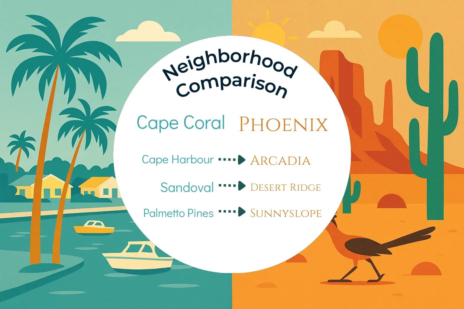 Cape Coral vs Phoenix Neighborhood Comparison