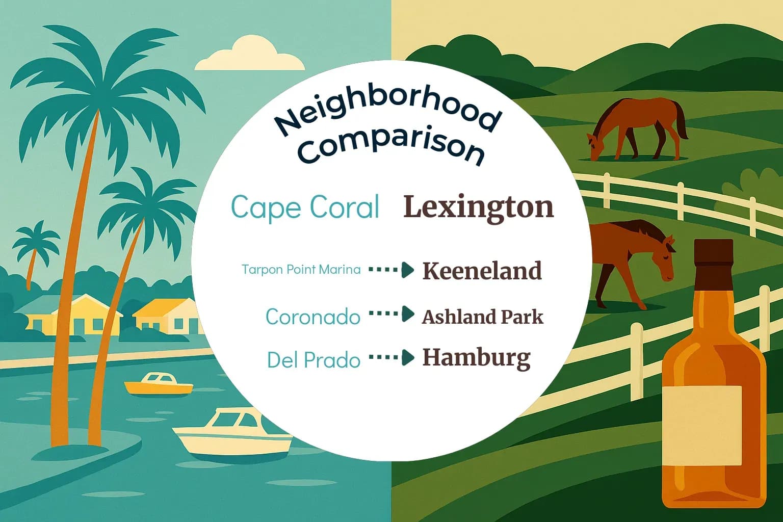Cape Coral vs Lexington Neighborhood Comparison