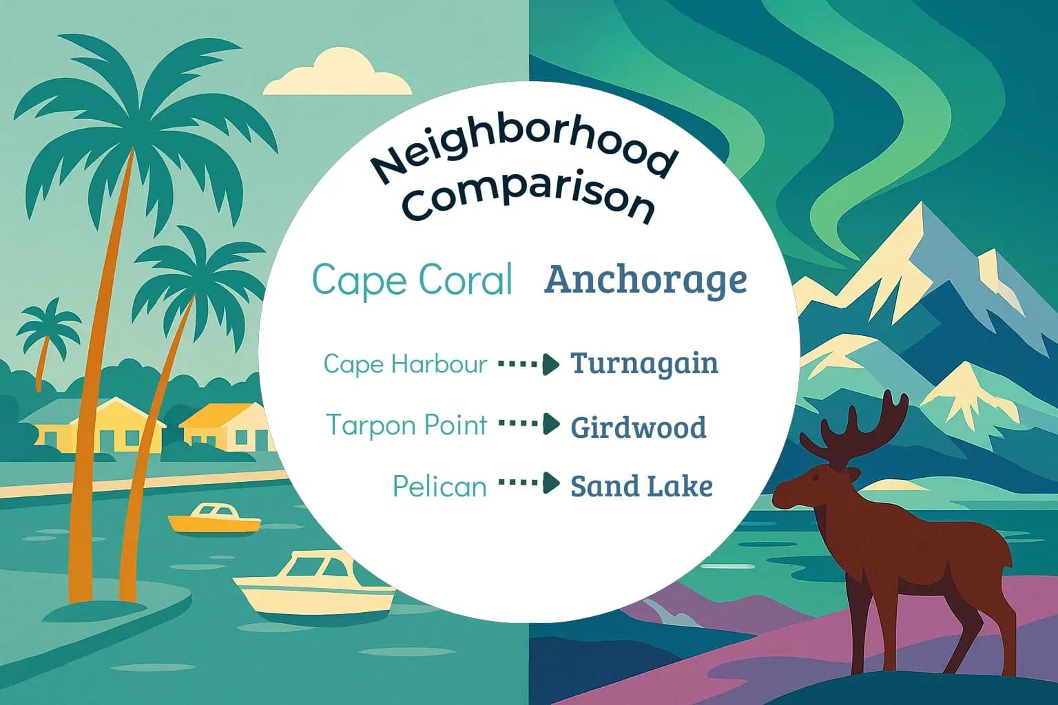 Cape Coral vs Anchorage Neighborhood Comparison