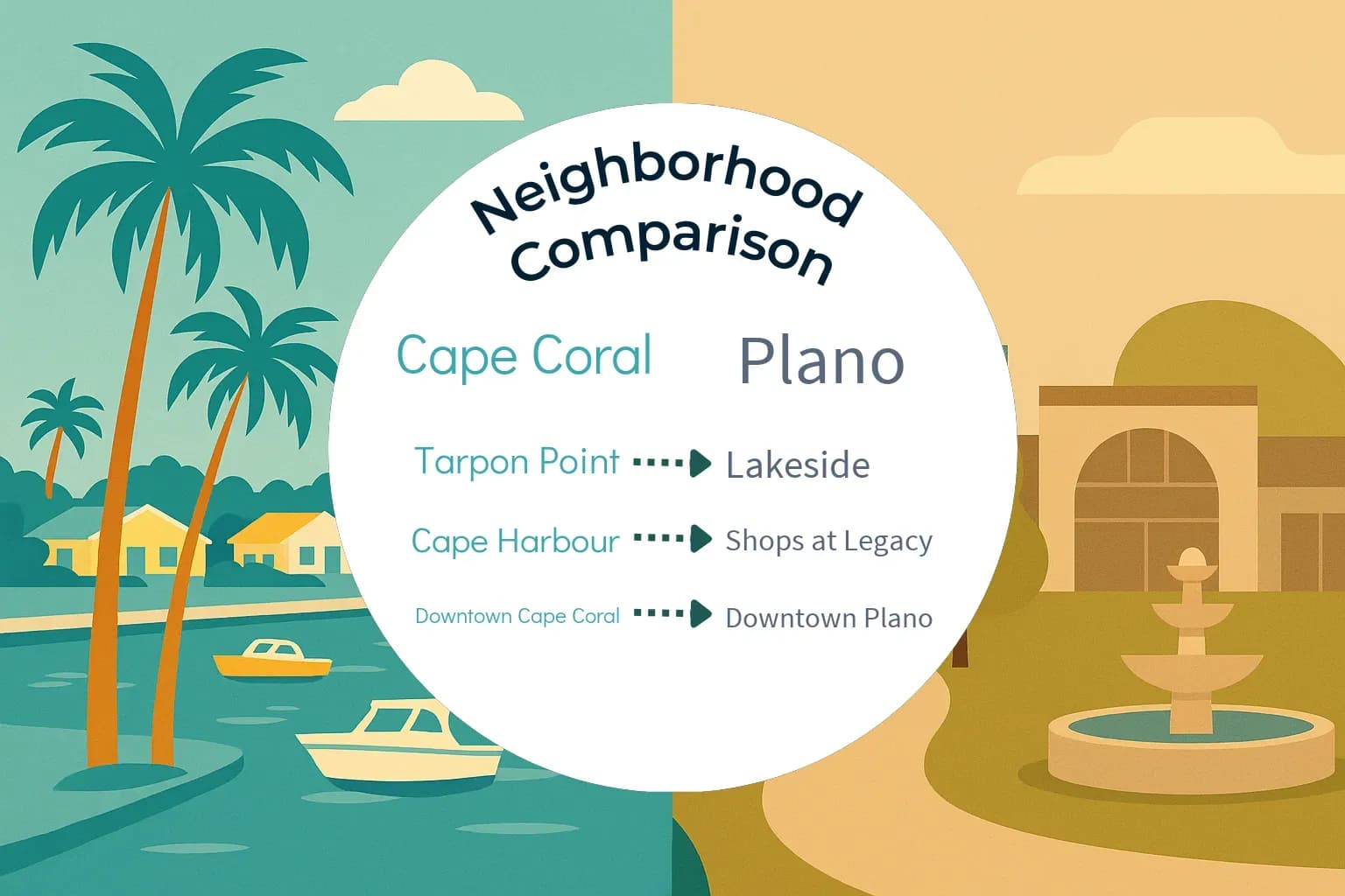 Cape Coral vs Plano Neighborhood Comparison