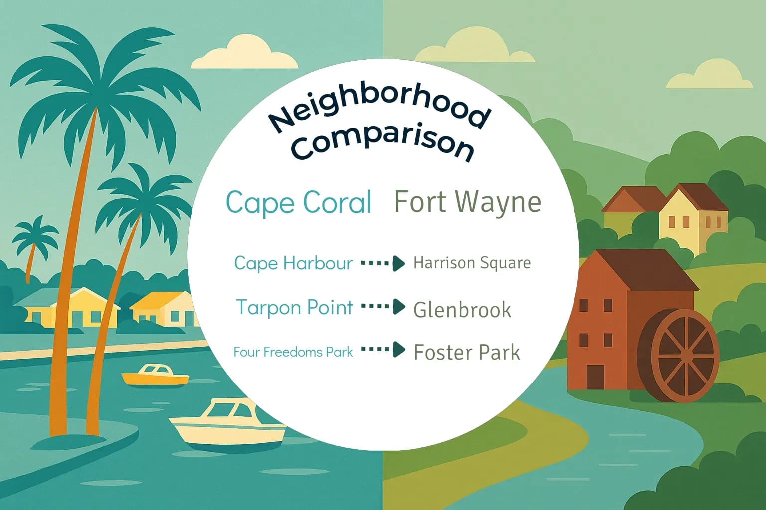 Cape Coral vs Fort Wayne Neighborhood Comparison