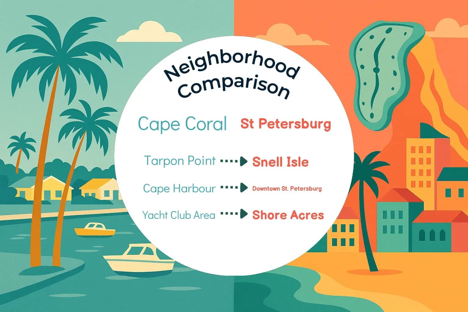 Cape Coral vs St. Petersburg Neighborhood Comparison