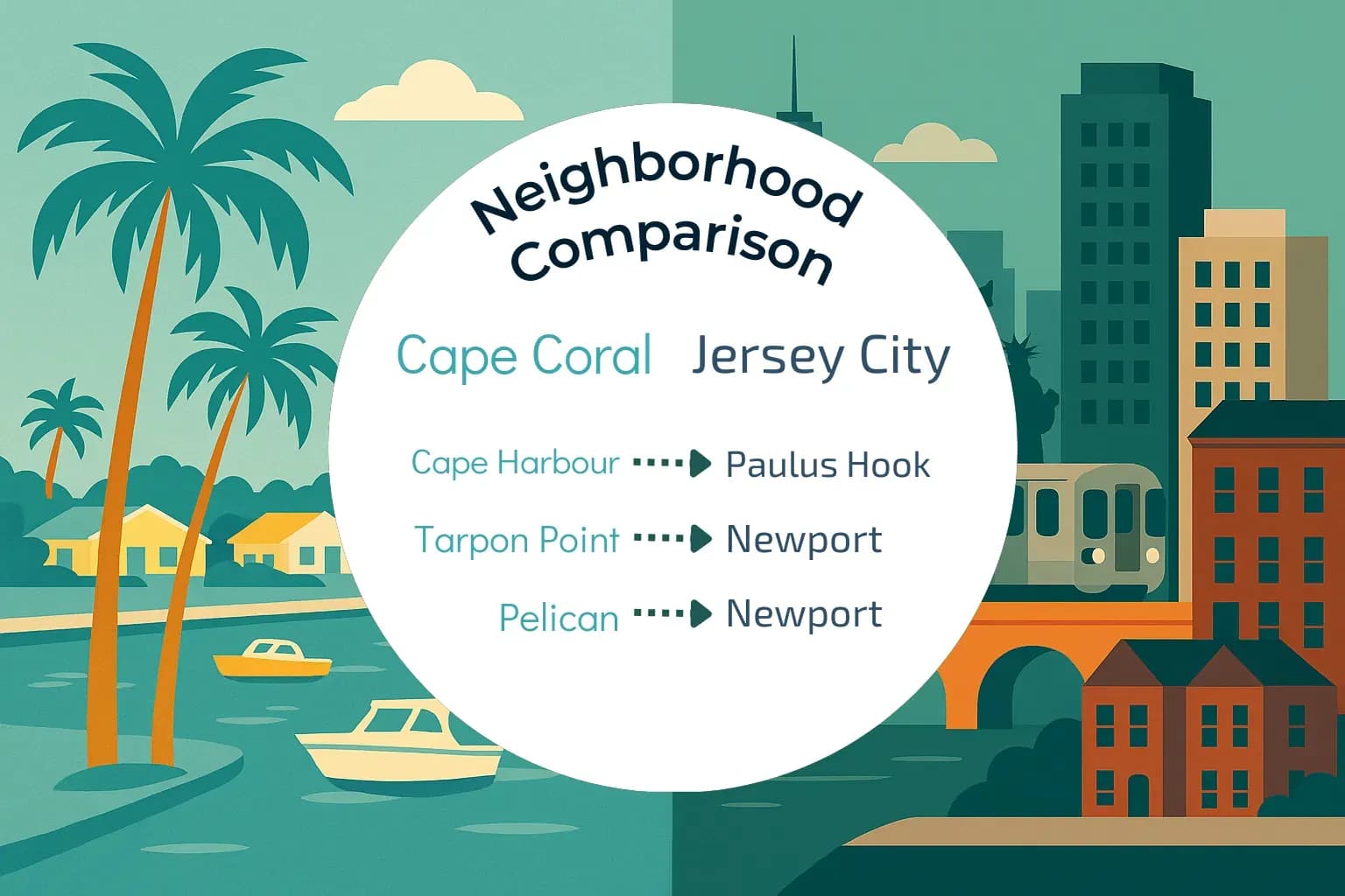 Cape Coral vs Jersey City Neighborhood Comparison