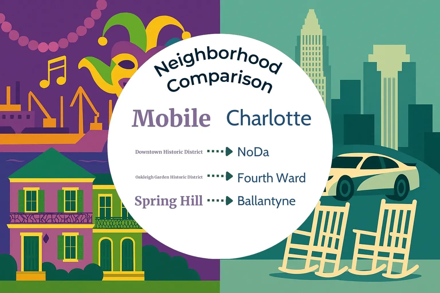 Mobile vs Charlotte Neighborhood Comparison