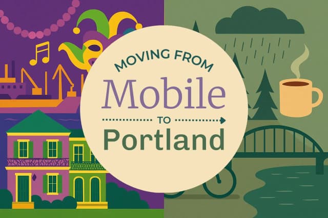 Moving from Mobile to Portland