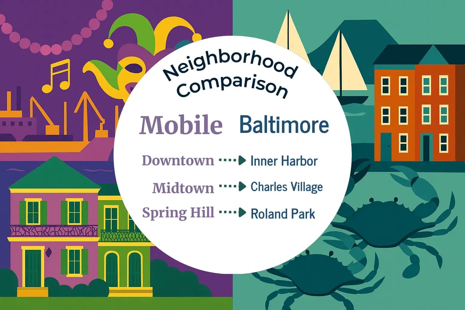 Mobile vs Baltimore Neighborhood Comparison