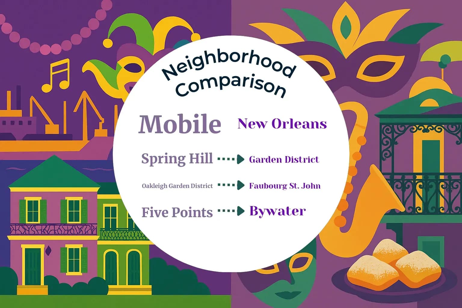 Mobile vs New Orleans Neighborhood Comparison