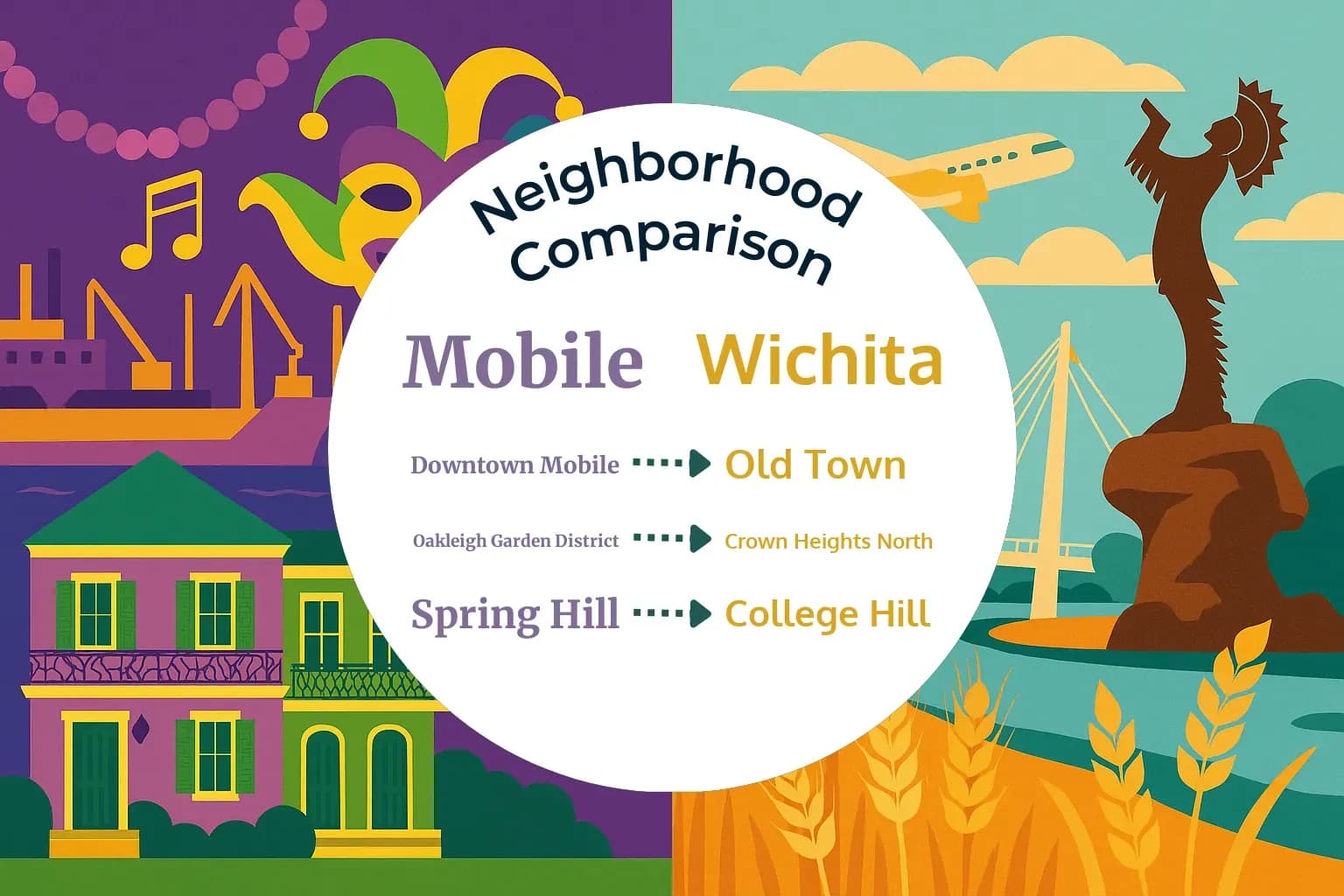 Mobile vs Wichita Neighborhood Comparison