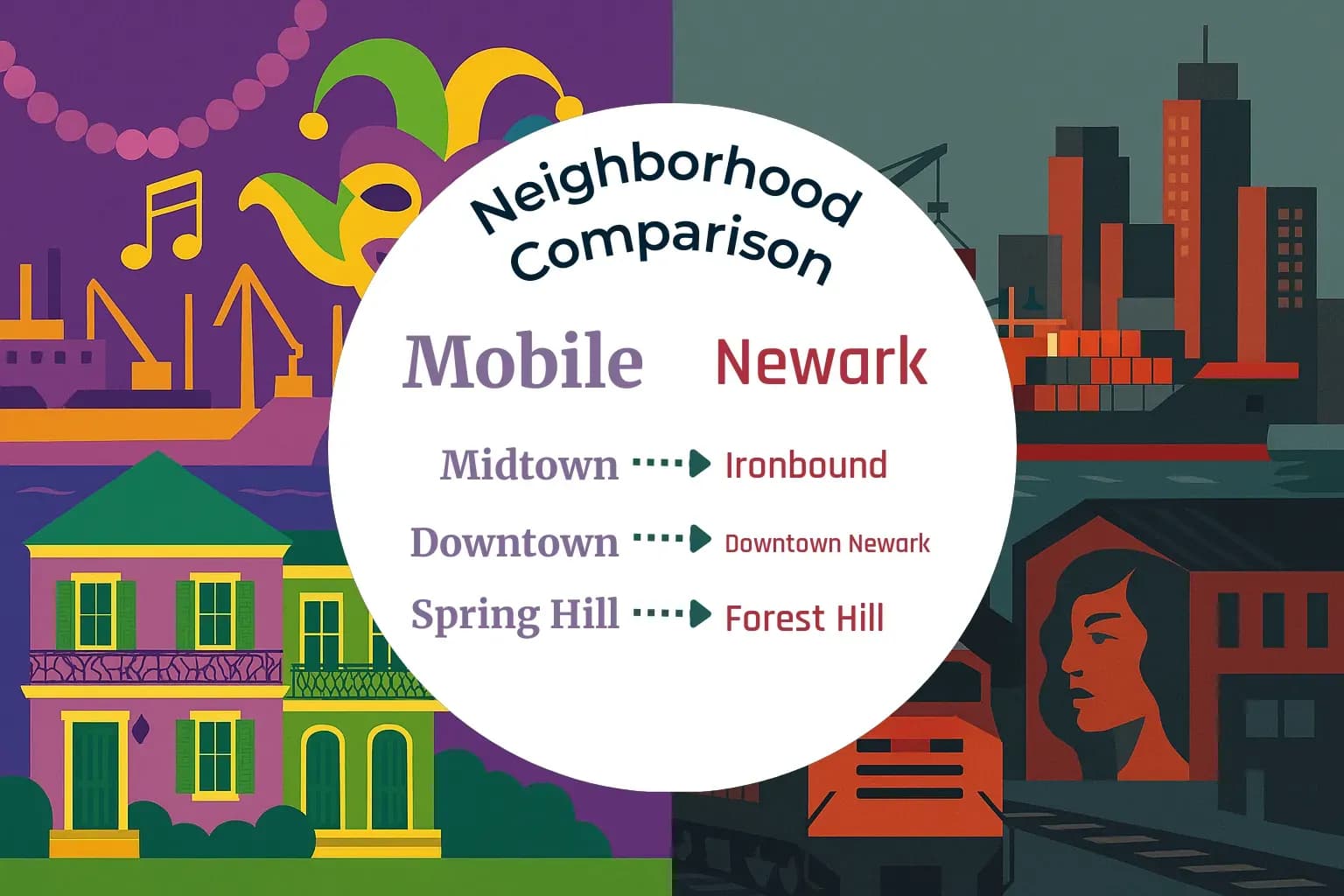 Mobile vs Newark Neighborhood Comparison