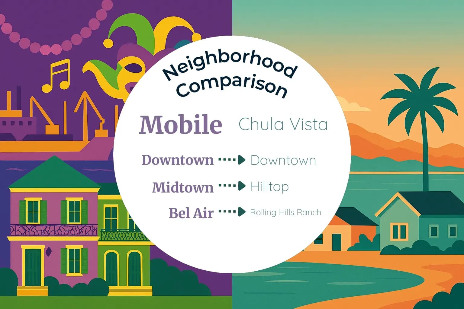 Mobile vs Chula Vista Neighborhood Comparison