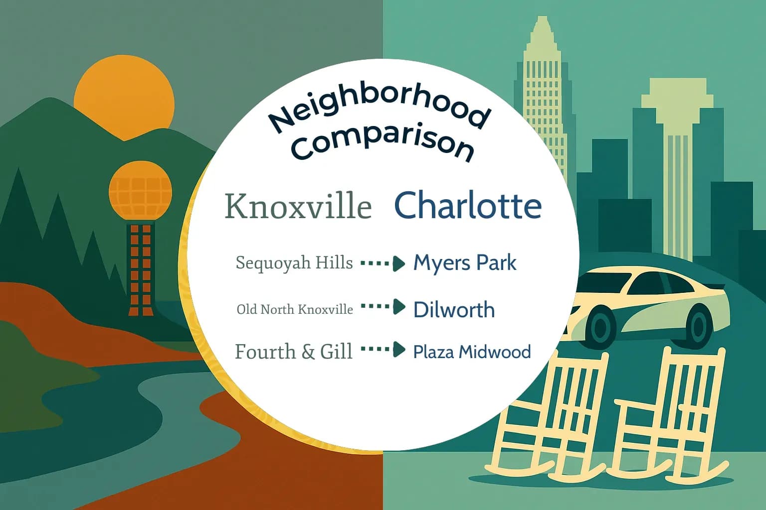 Knoxville vs Charlotte Neighborhood Comparison