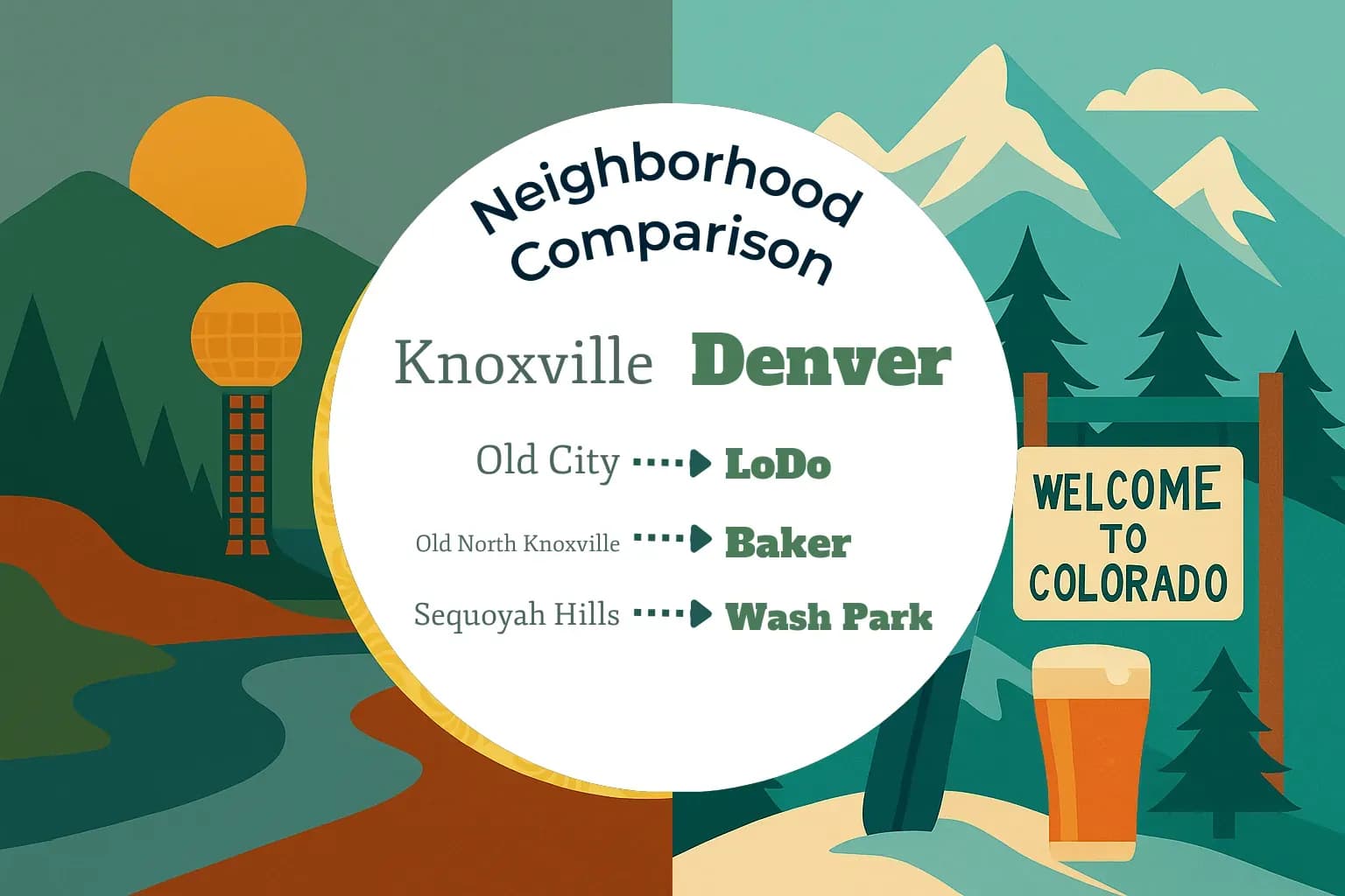Knoxville vs Denver Neighborhood Comparison