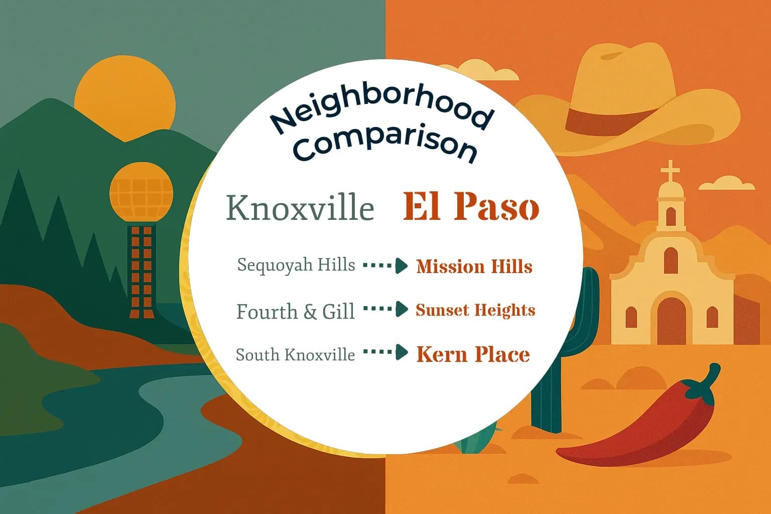 Knoxville vs El Paso Neighborhood Comparison