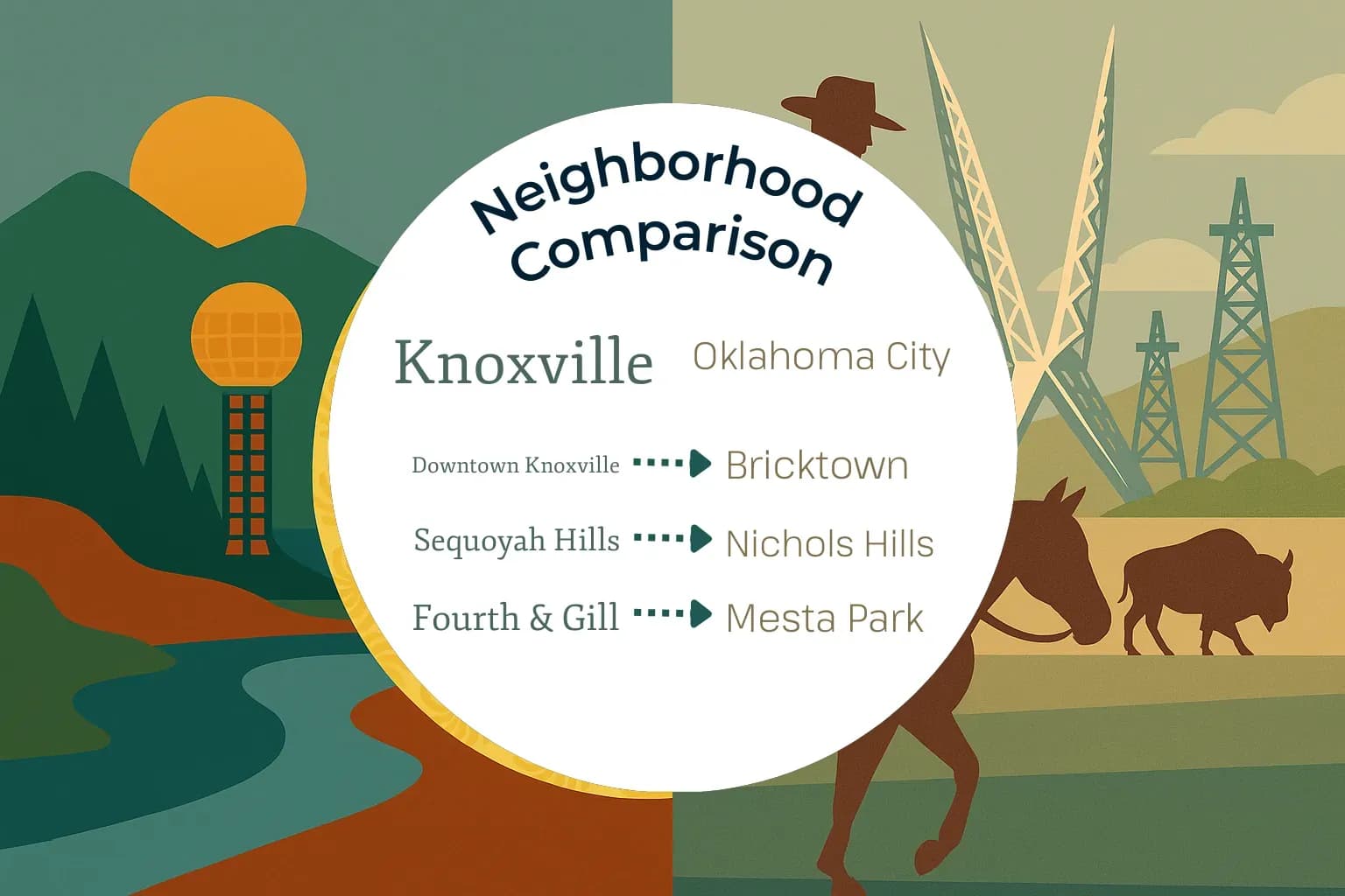 Knoxville vs Oklahoma City Neighborhood Comparison