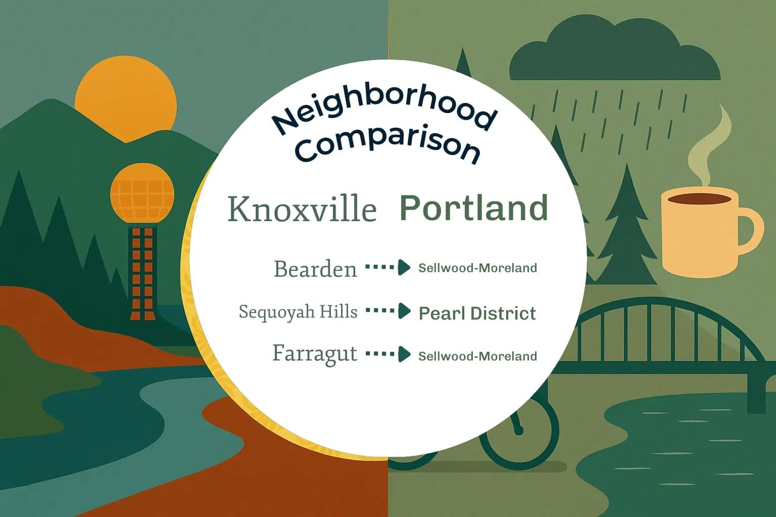 Knoxville vs Portland Neighborhood Comparison