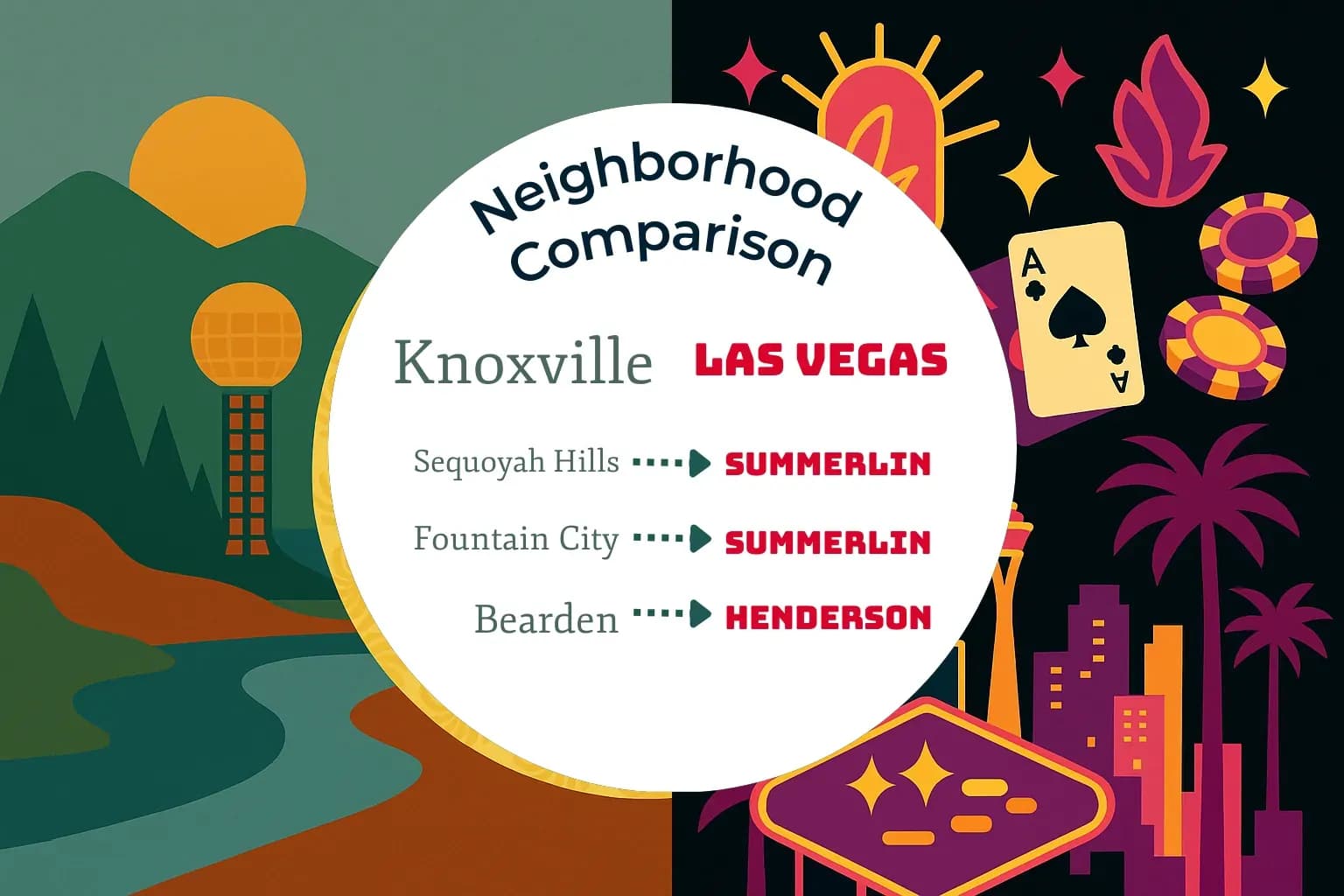 Knoxville vs Las Vegas Neighborhood Comparison