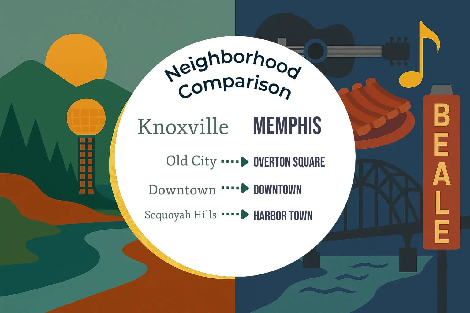 Knoxville vs Memphis Neighborhood Comparison