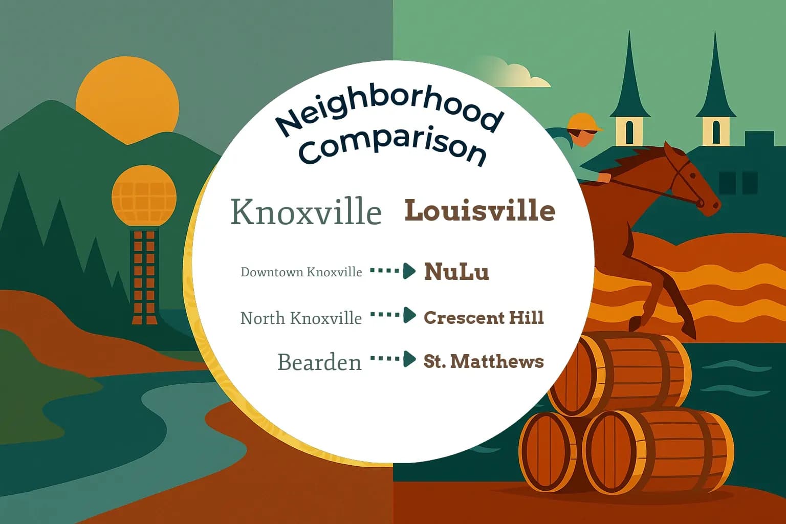 Knoxville vs Louisville Neighborhood Comparison