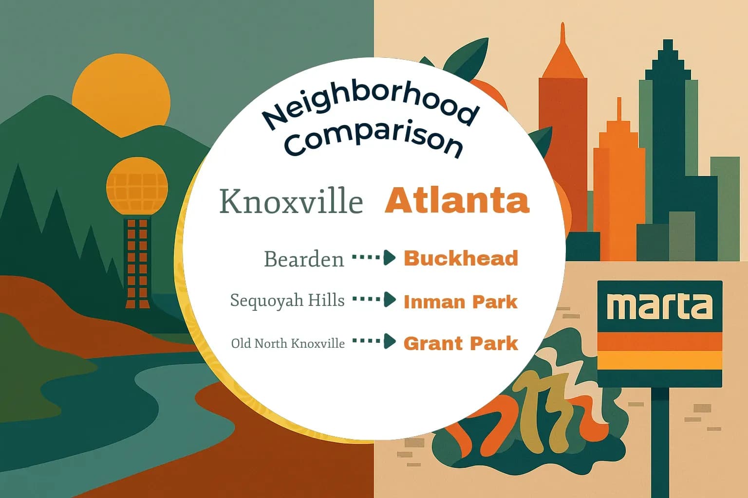 Knoxville vs Atlanta Neighborhood Comparison